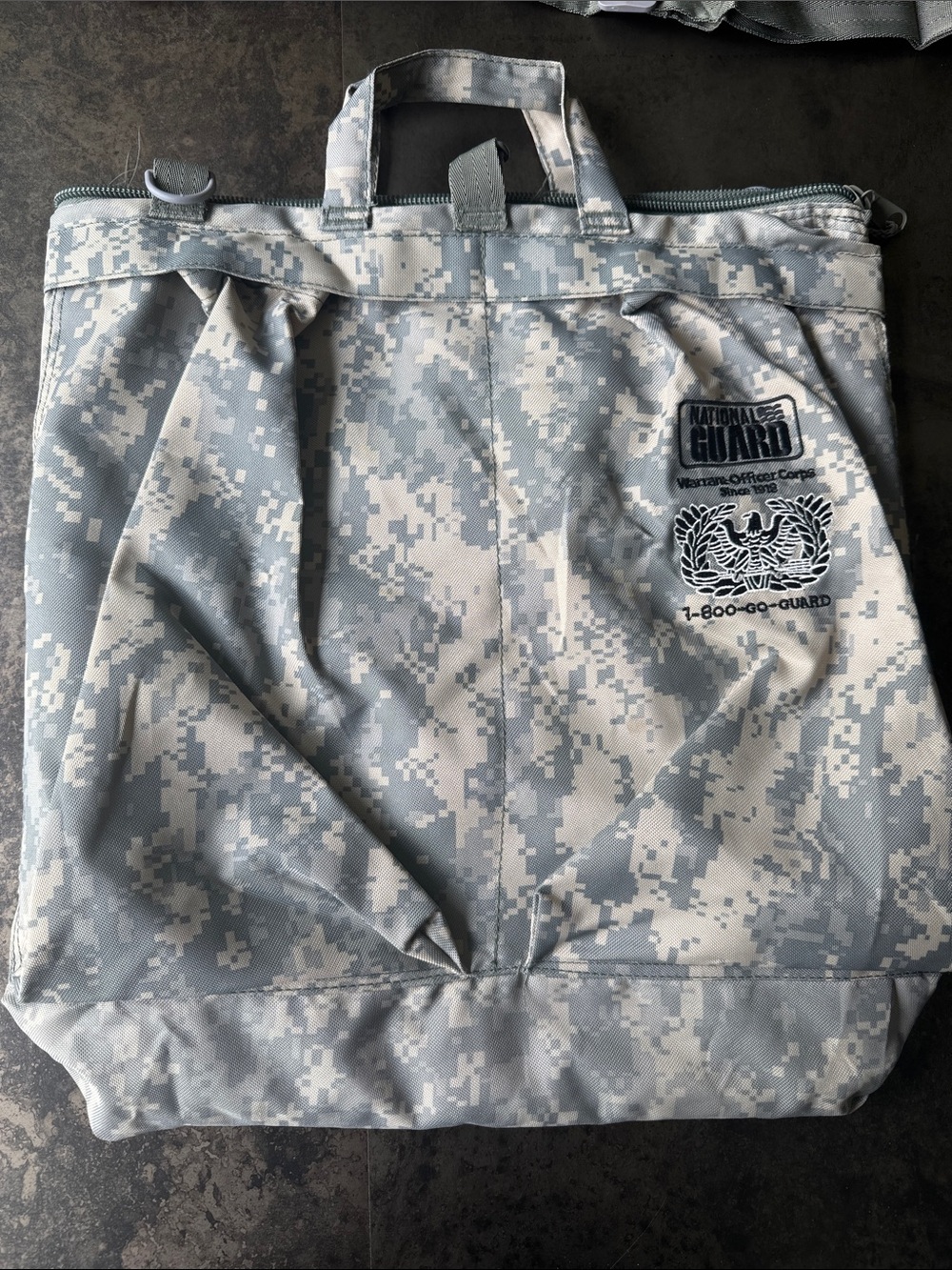 National Guard Digital Camo Tote Bag - Gray/White
